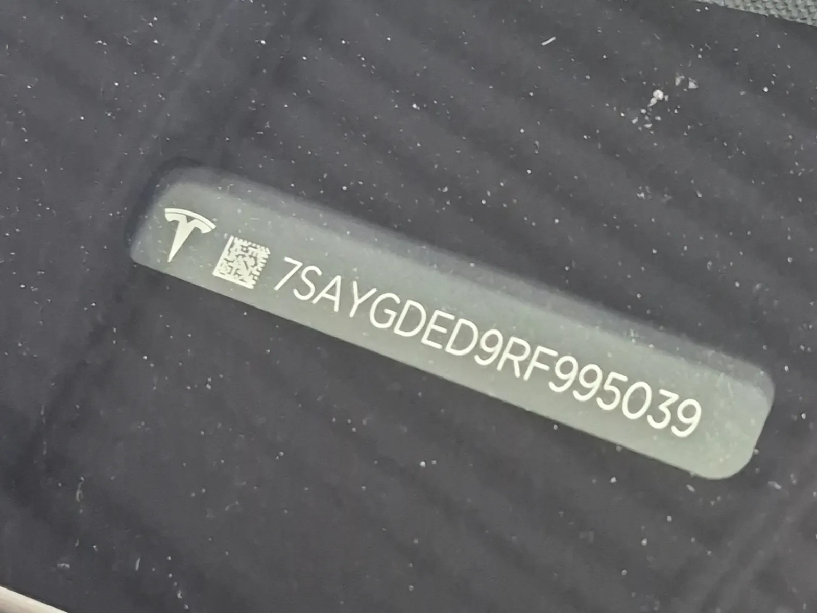 Dash VIN Plate Photo