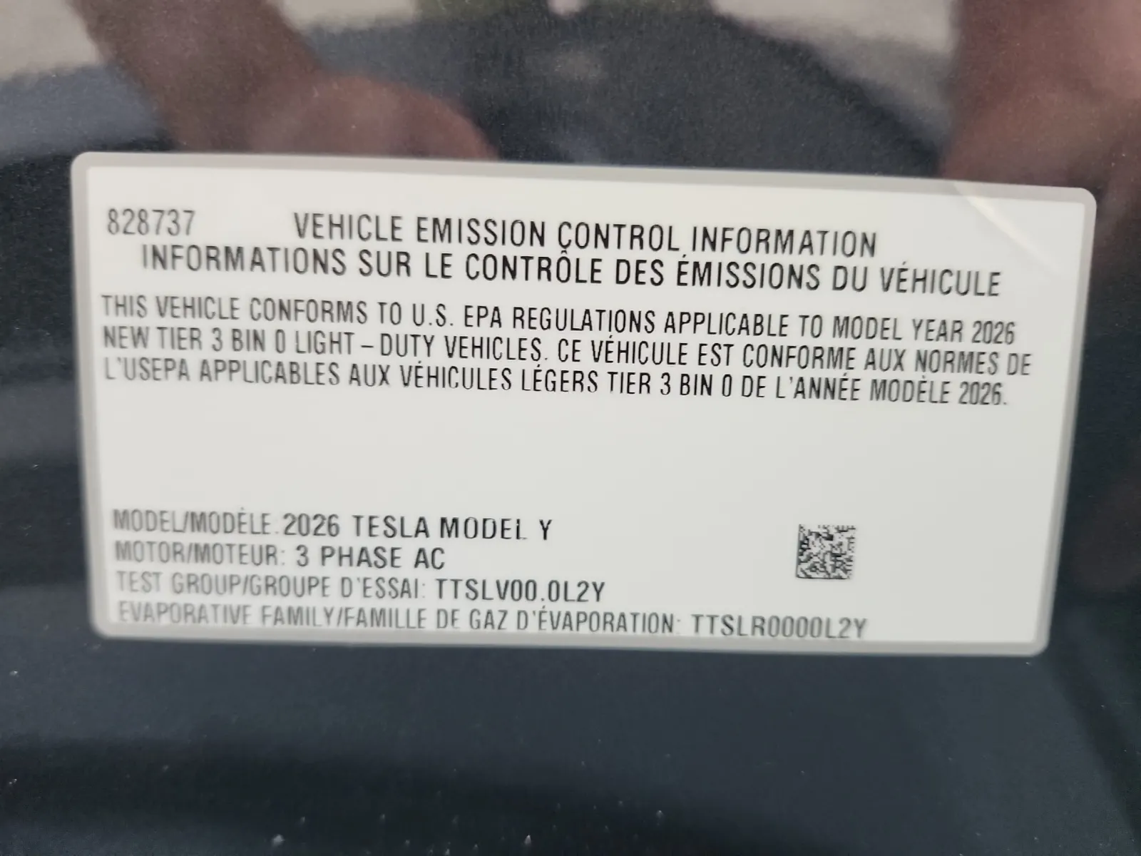 Emission Sticker Photo