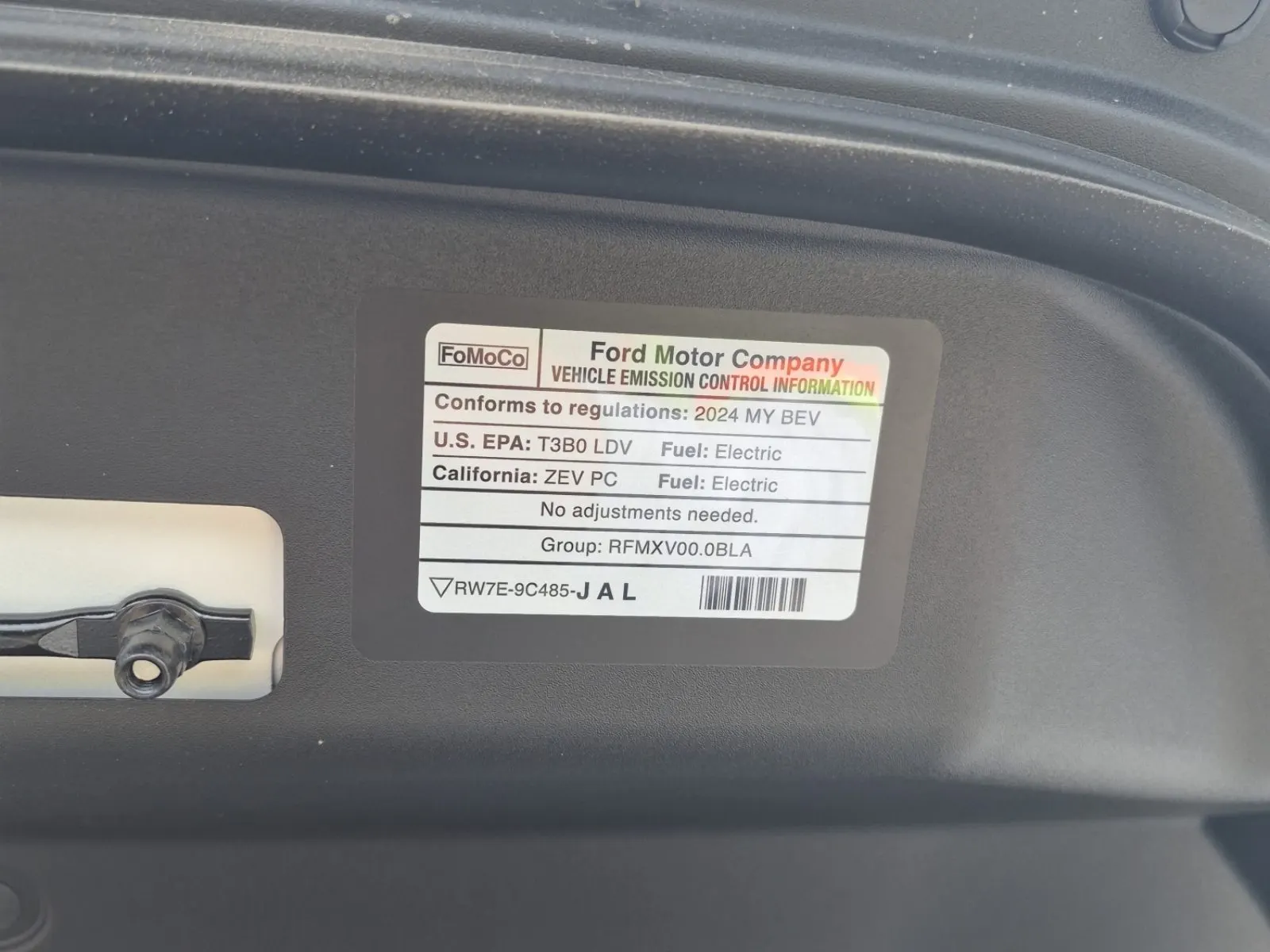 Emission Sticker Photo