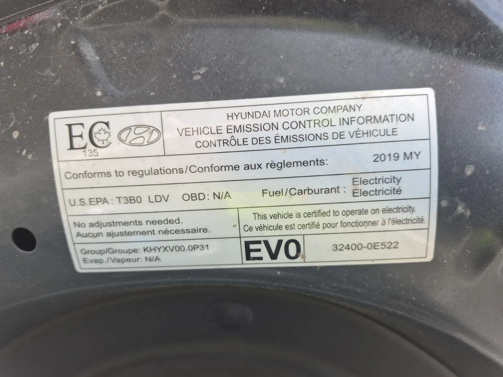 Emission Sticker Photo