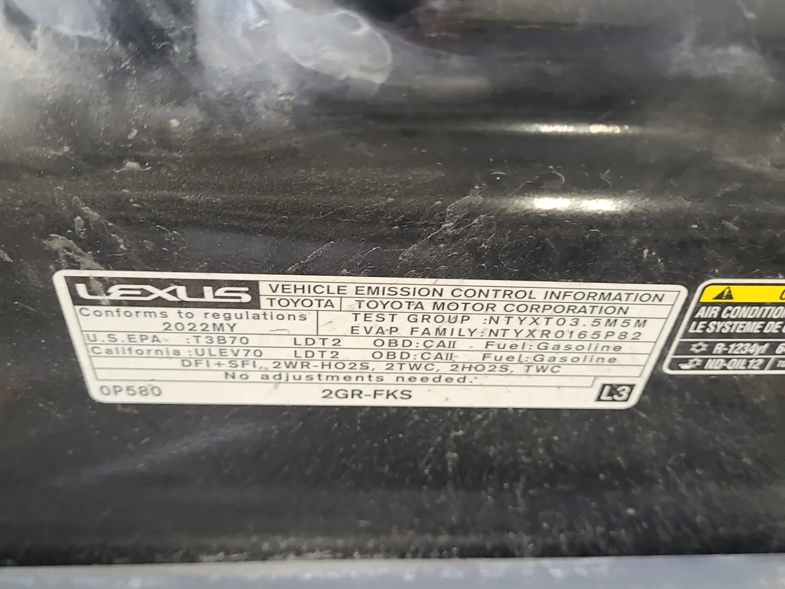 Emission Sticker Photo