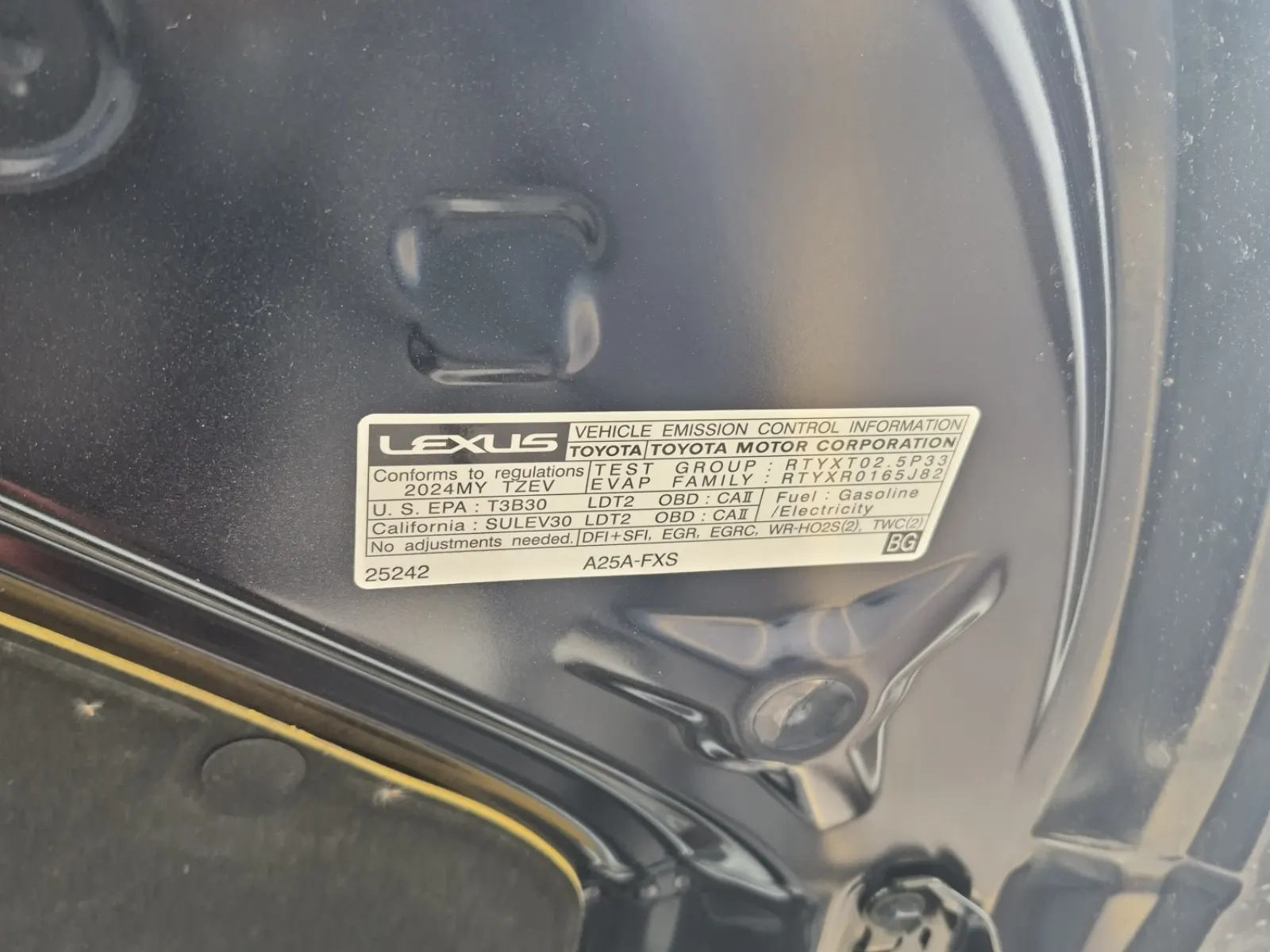 Emission Sticker Photo