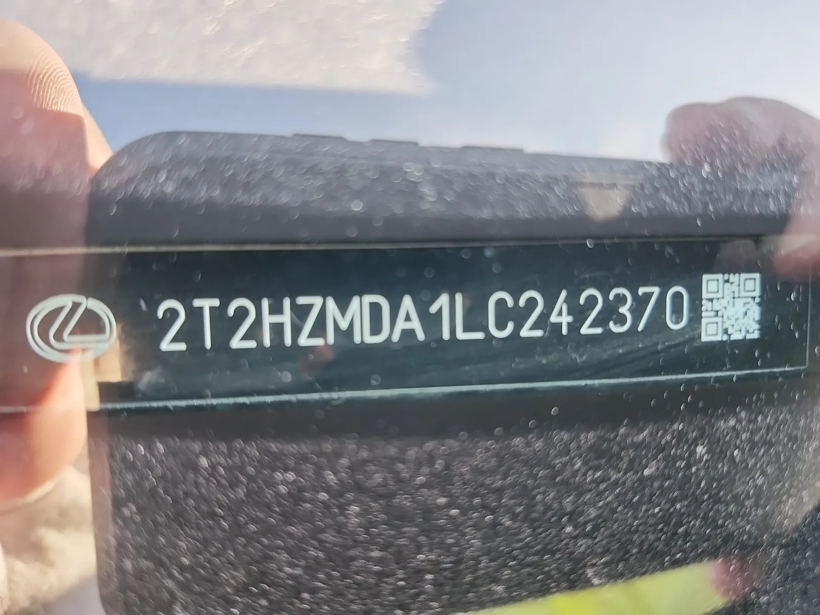 Dash VIN Plate Photo