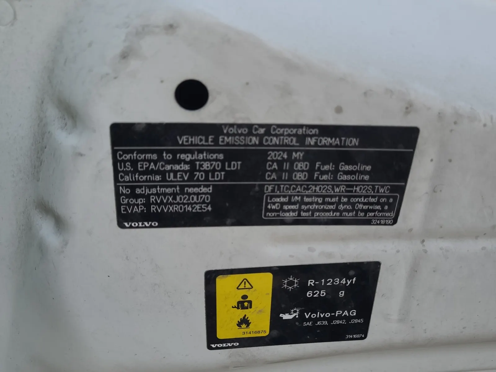 Emission Sticker Photo