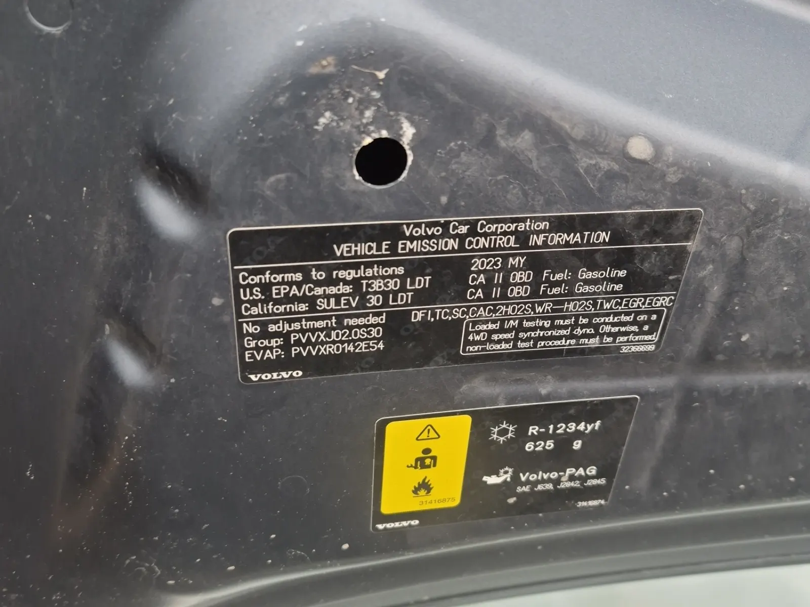 Emission Sticker Photo