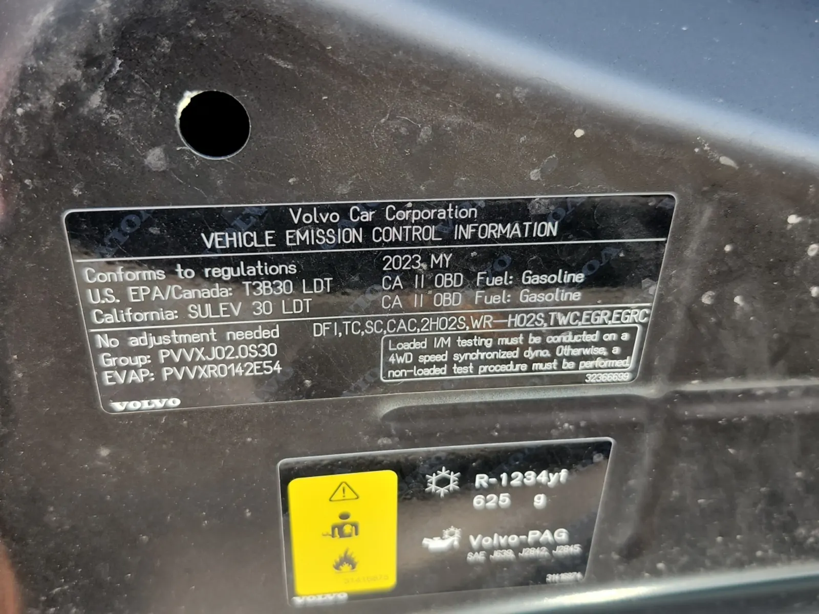 Emission Sticker Photo