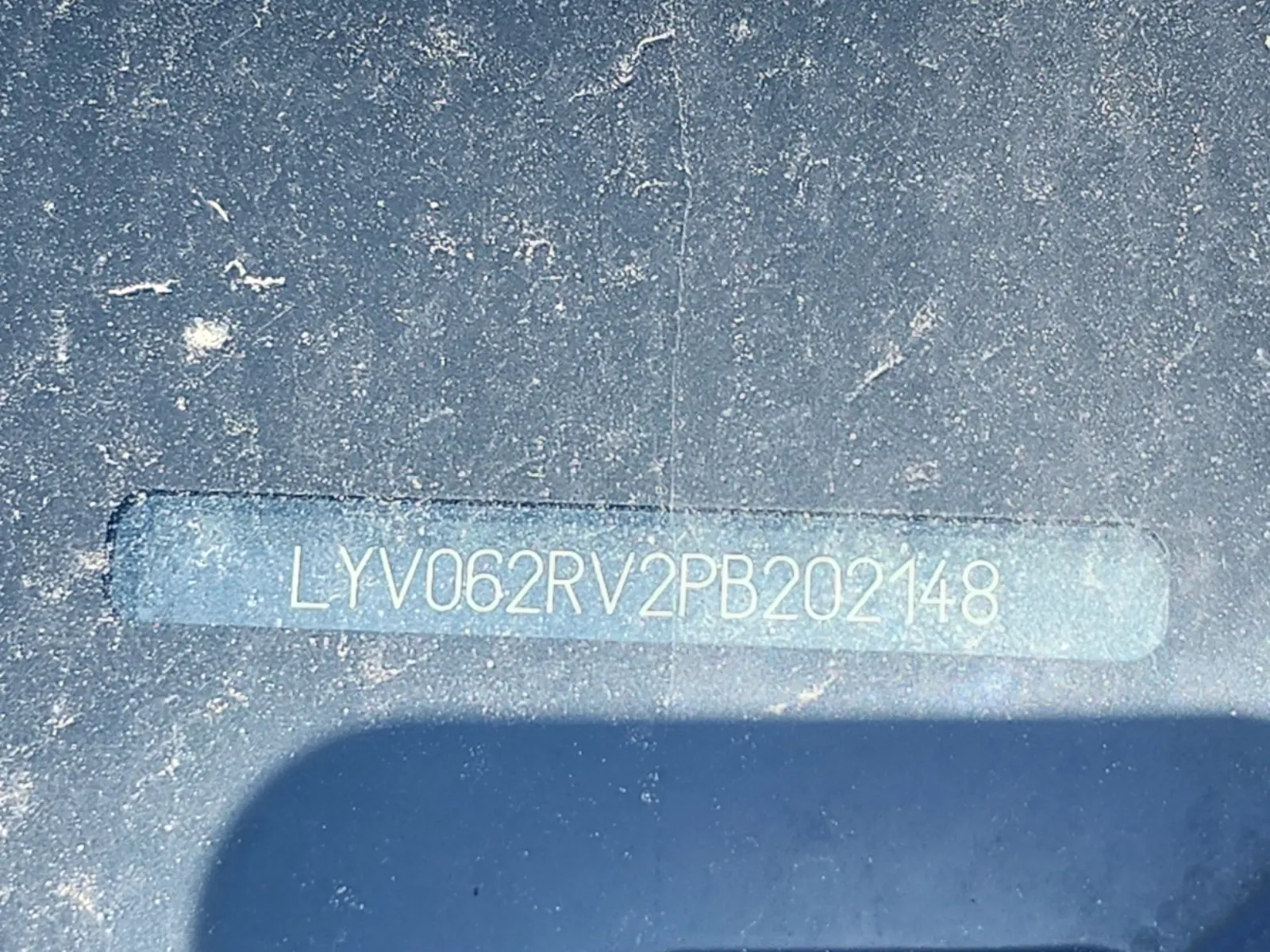 Dash VIN Plate Photo