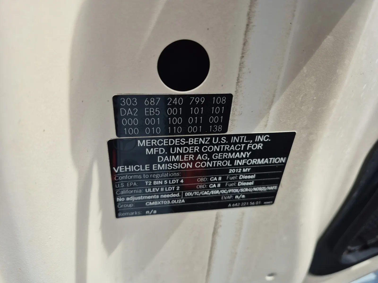 Emission Sticker Photo
