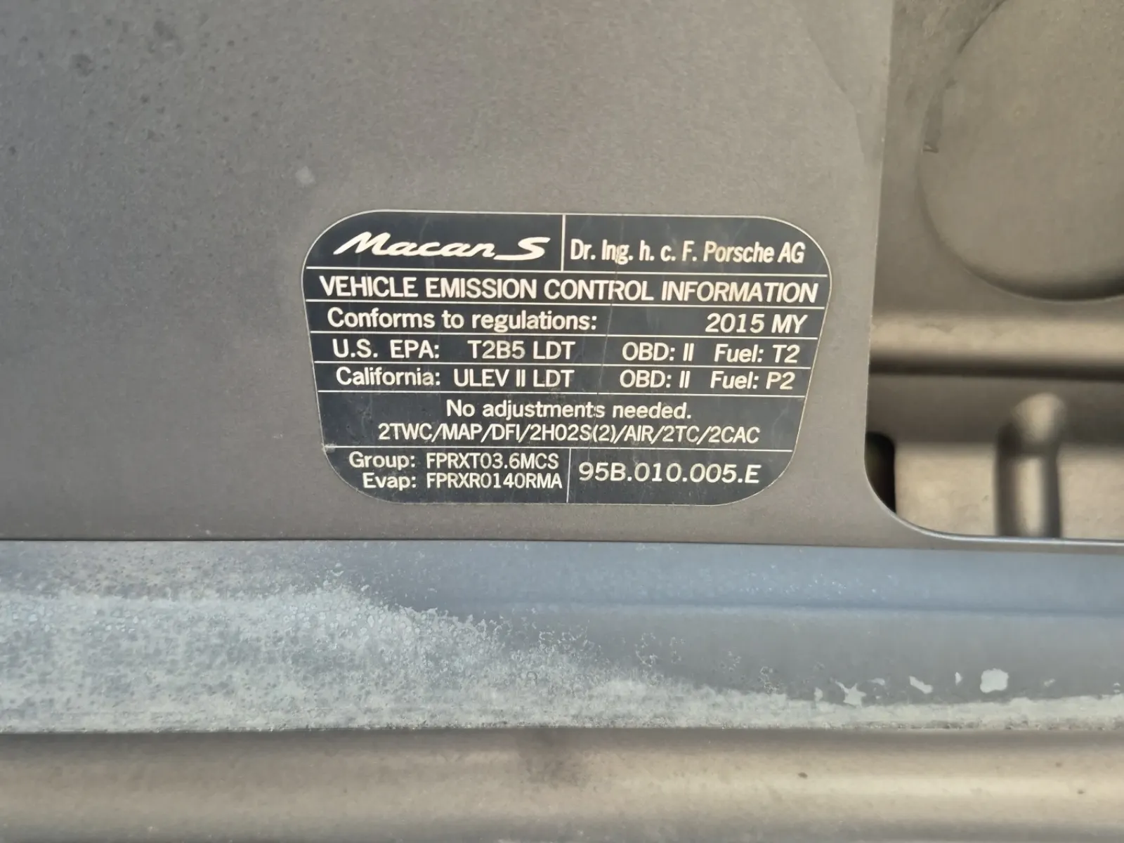Emission Sticker Photo