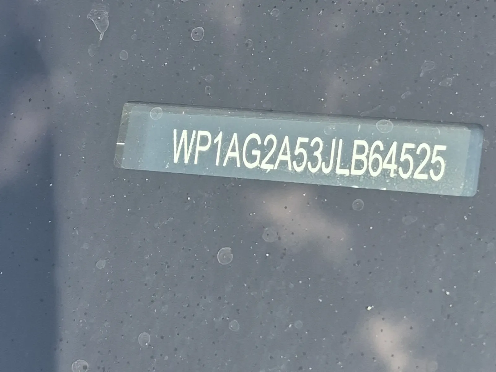 Dash VIN Plate Photo