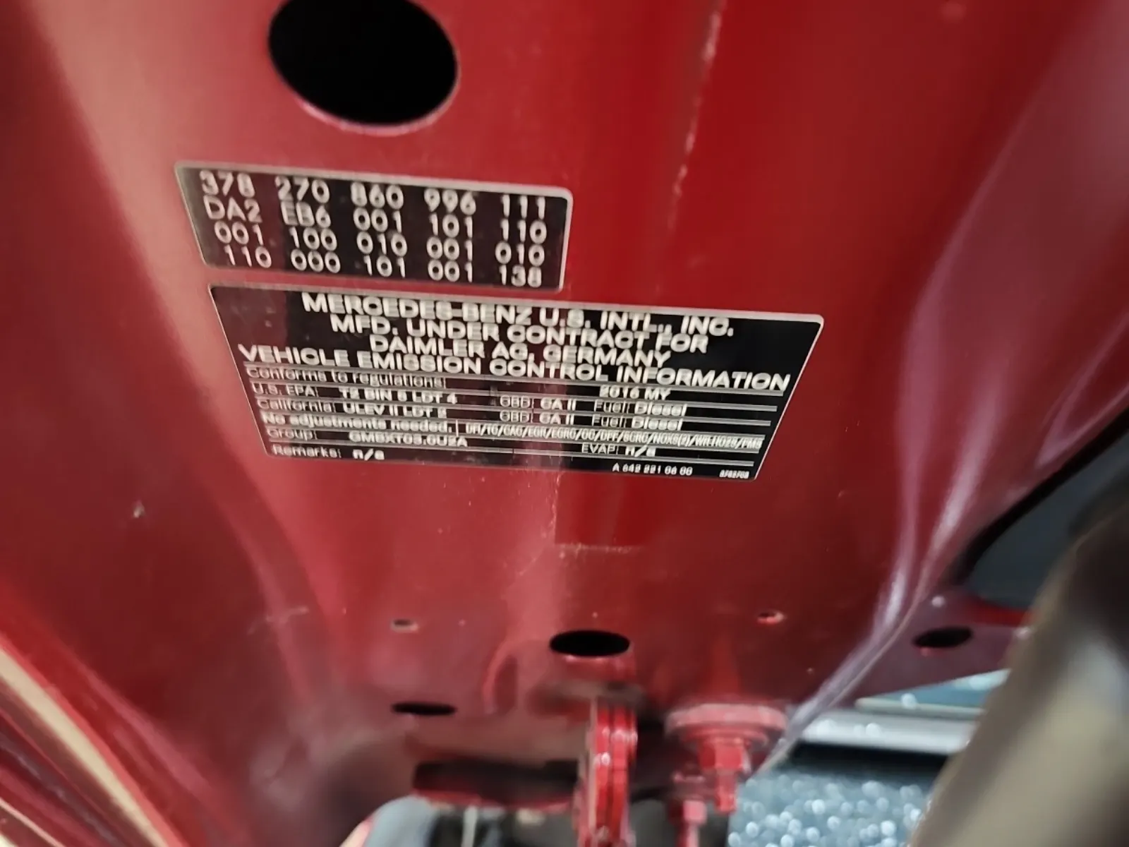 Emission Sticker Photo