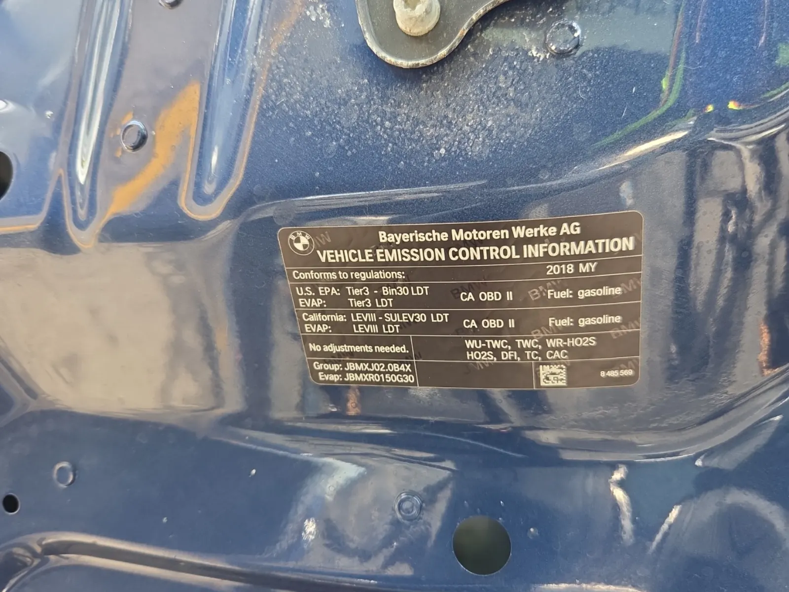 Emission Sticker Photo