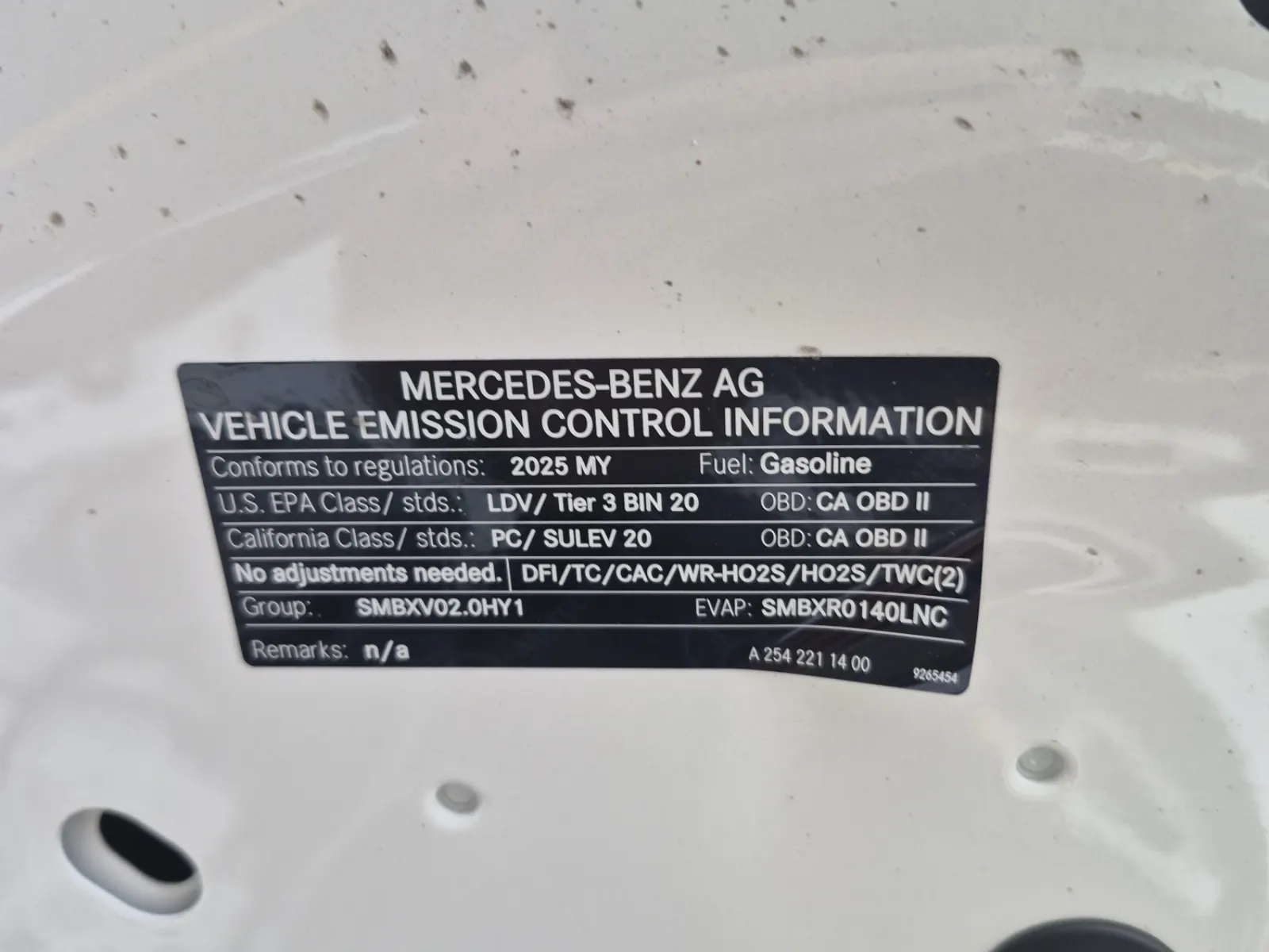 Emission Sticker Photo