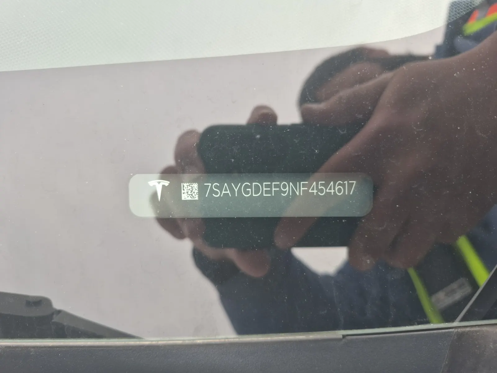 Dash VIN Plate Photo