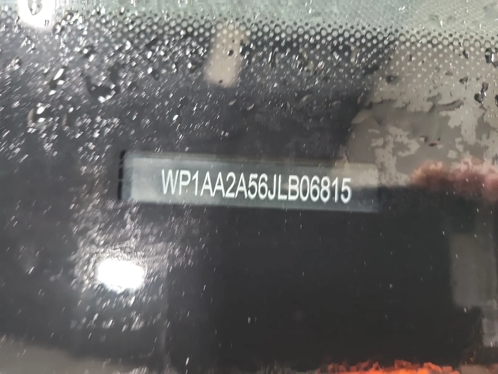Dash VIN Plate Photo