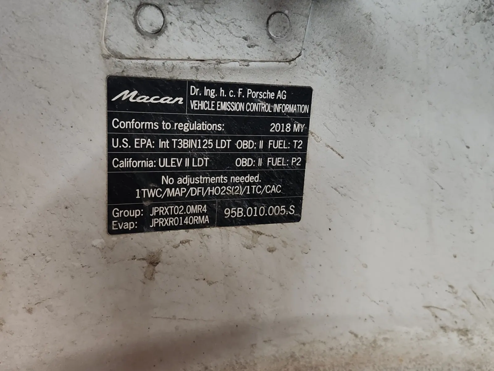 Emission Sticker Photo