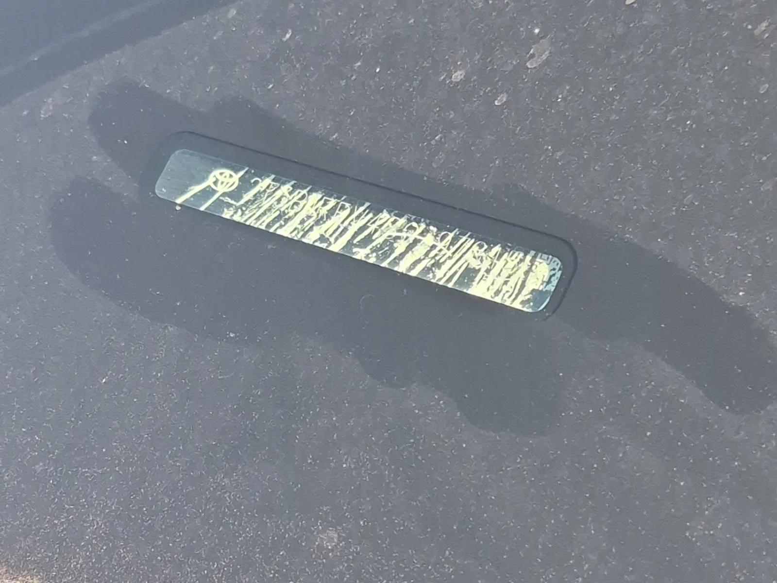 Dash VIN Plate Photo