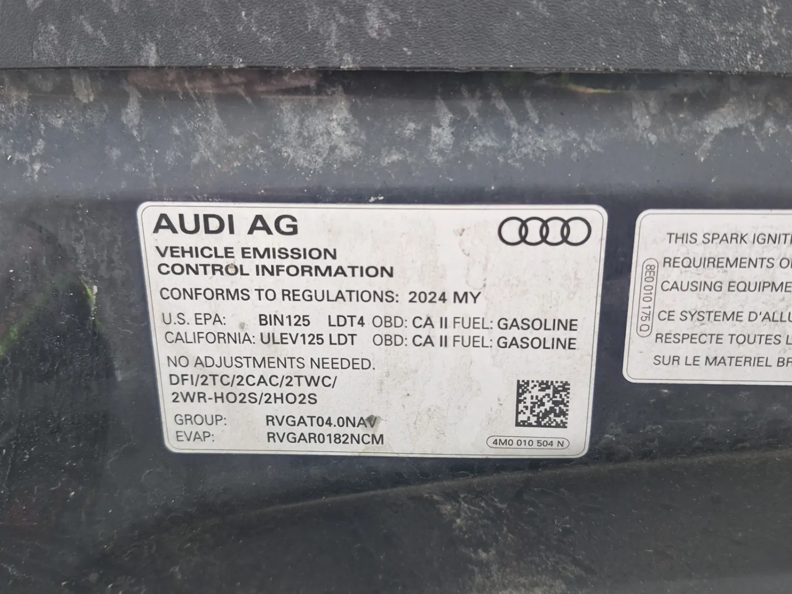 Emission Sticker Photo