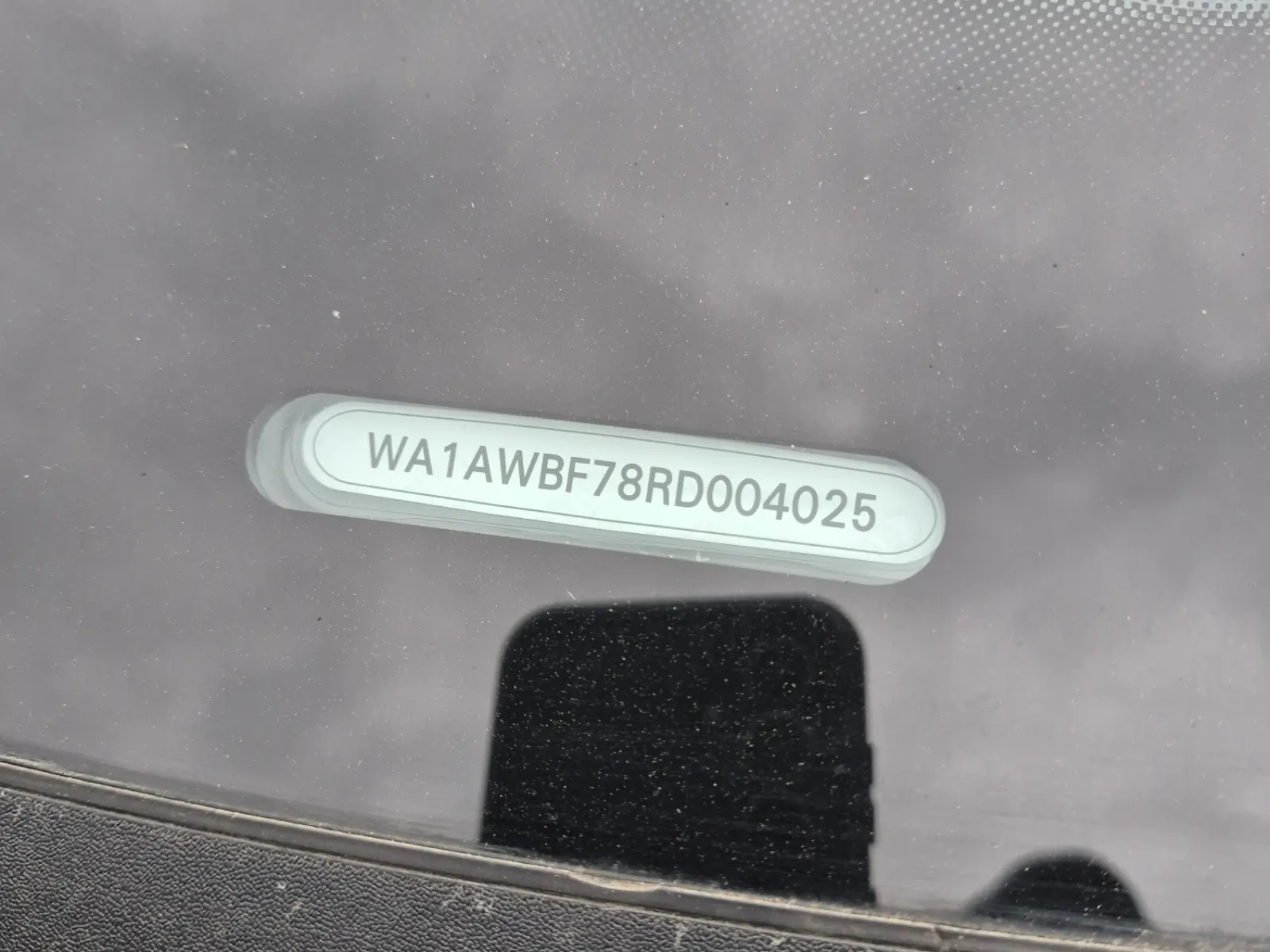 Dash VIN Plate Photo