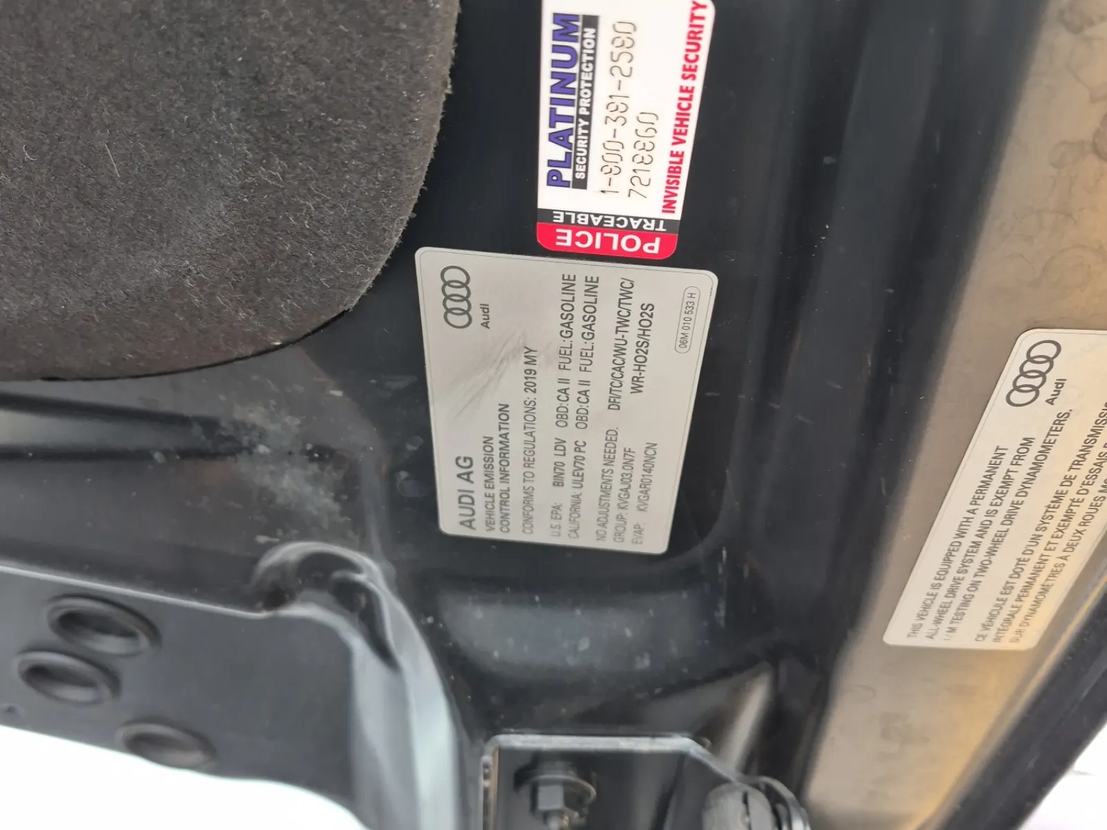 Emission Sticker Photo