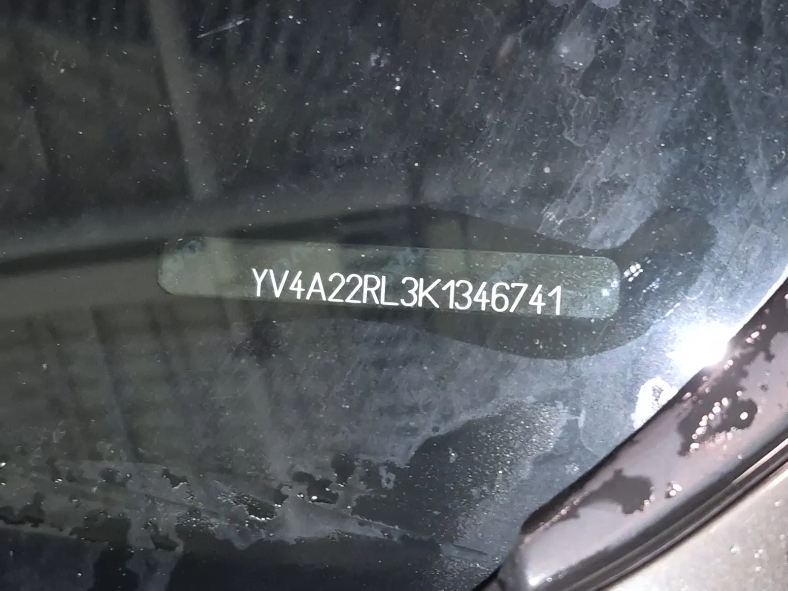 Dash VIN Plate Photo