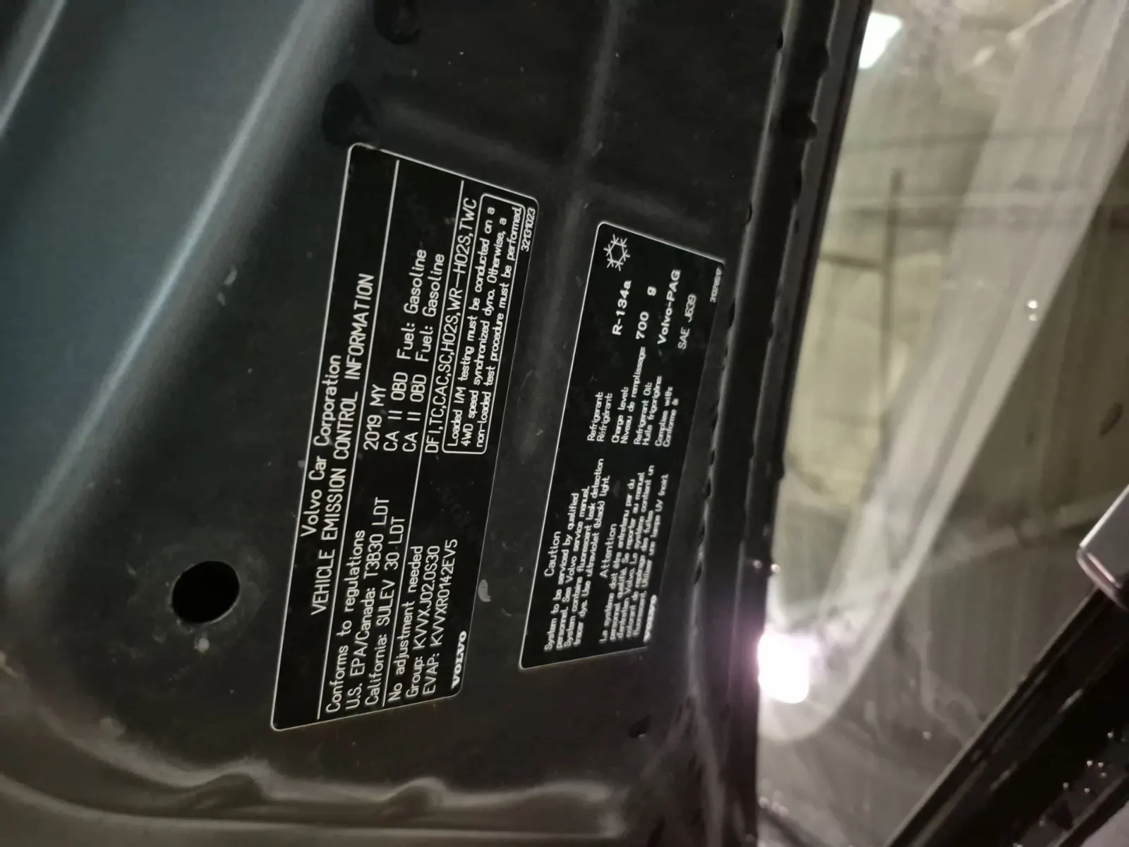 Emission Sticker Photo