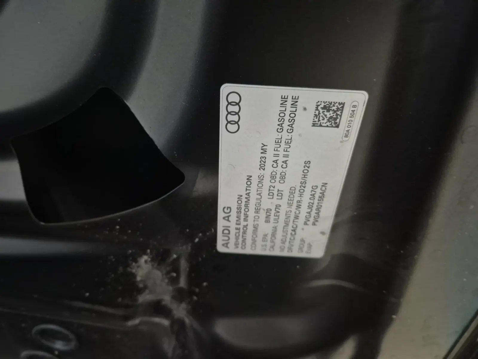 Emission Sticker Photo