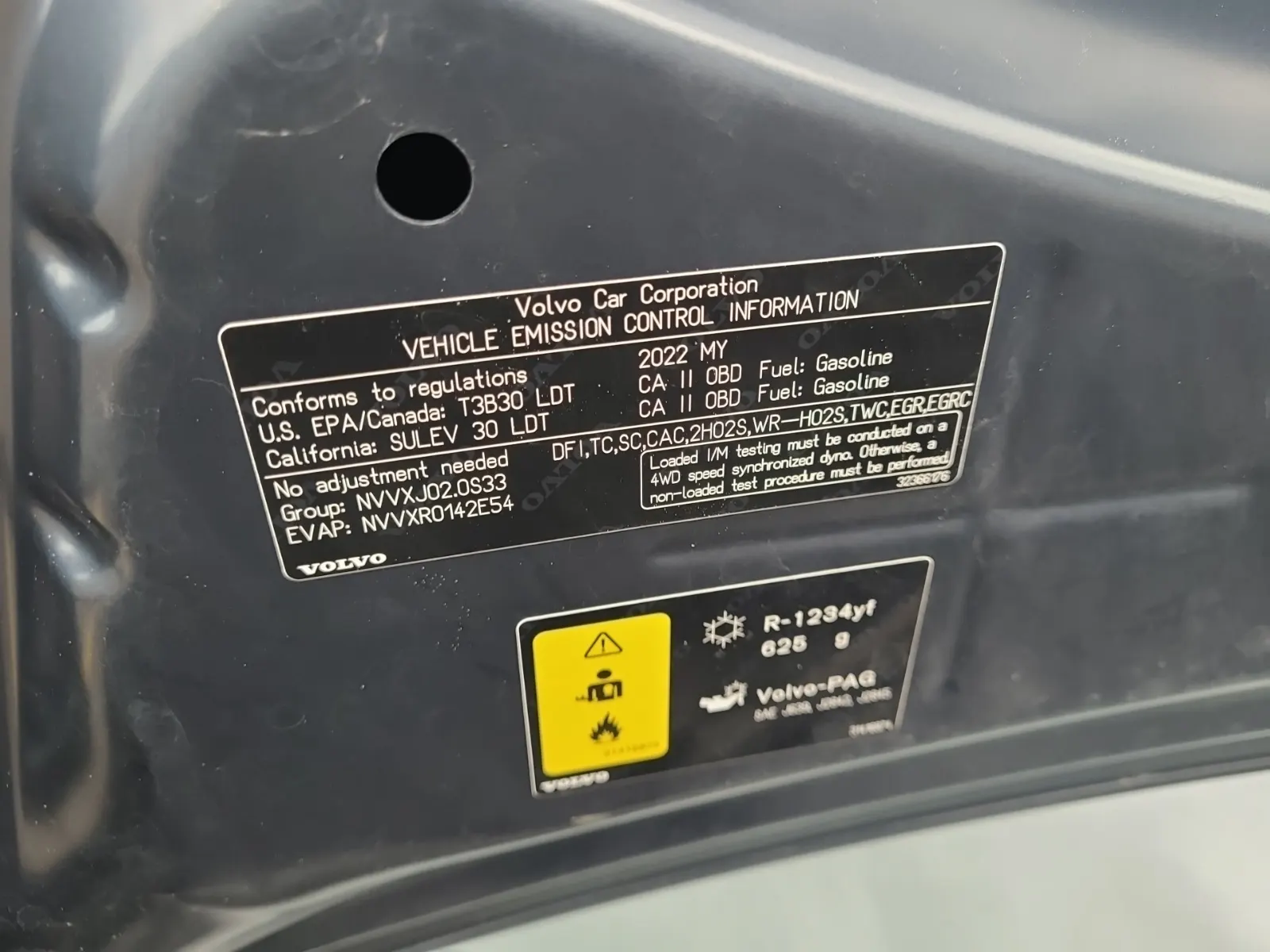 Emission Sticker Photo