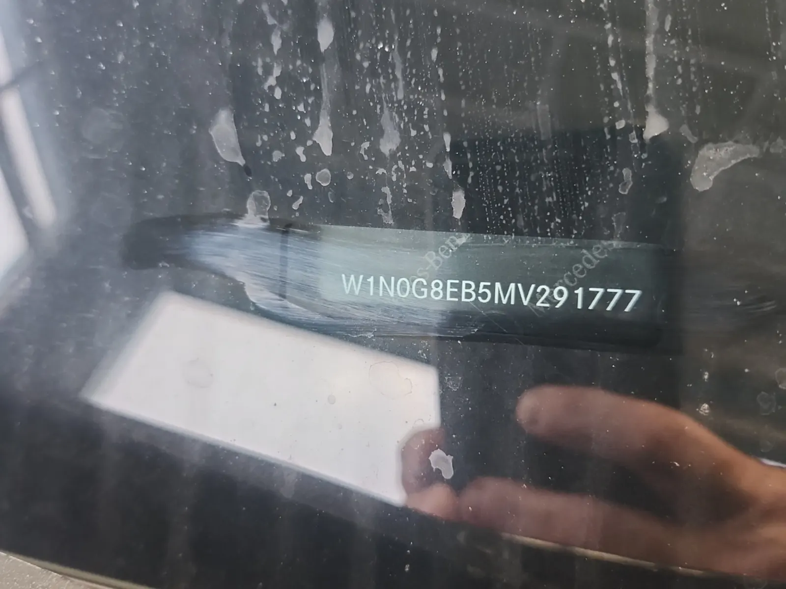 Dash VIN Plate Photo