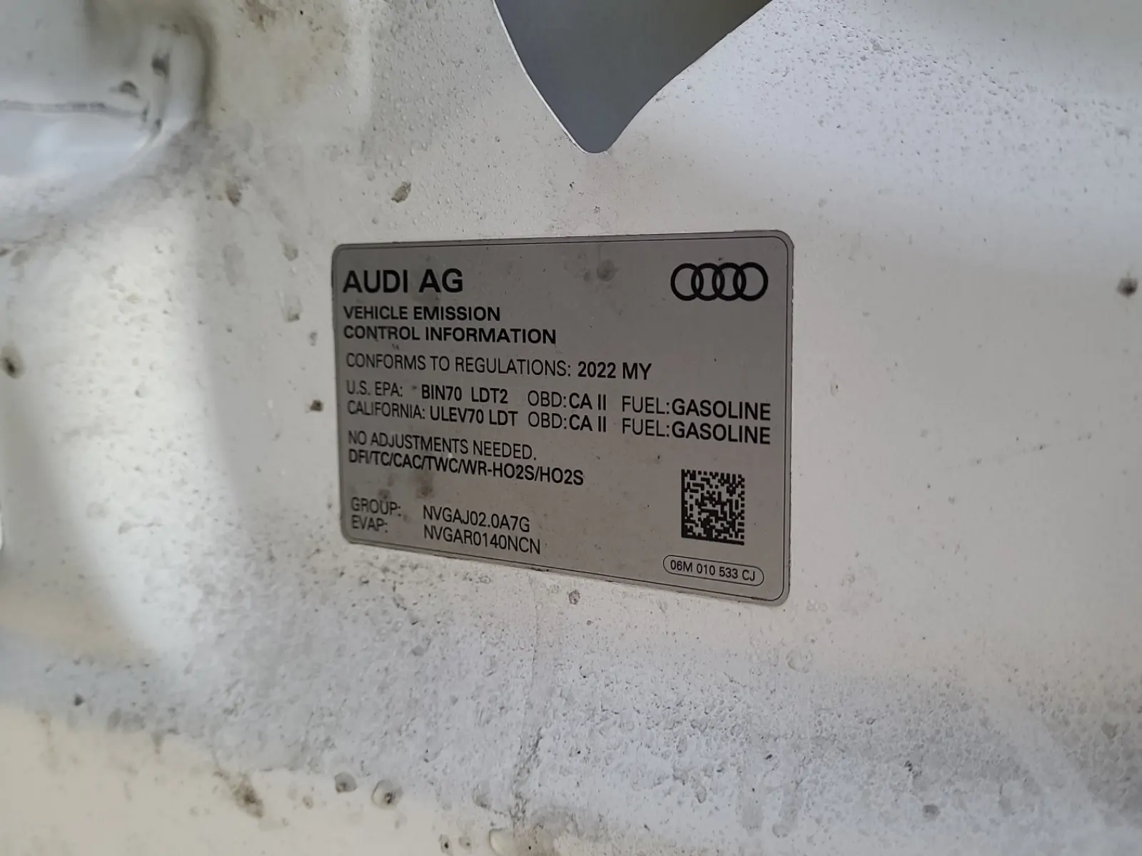 Emission Sticker Photo