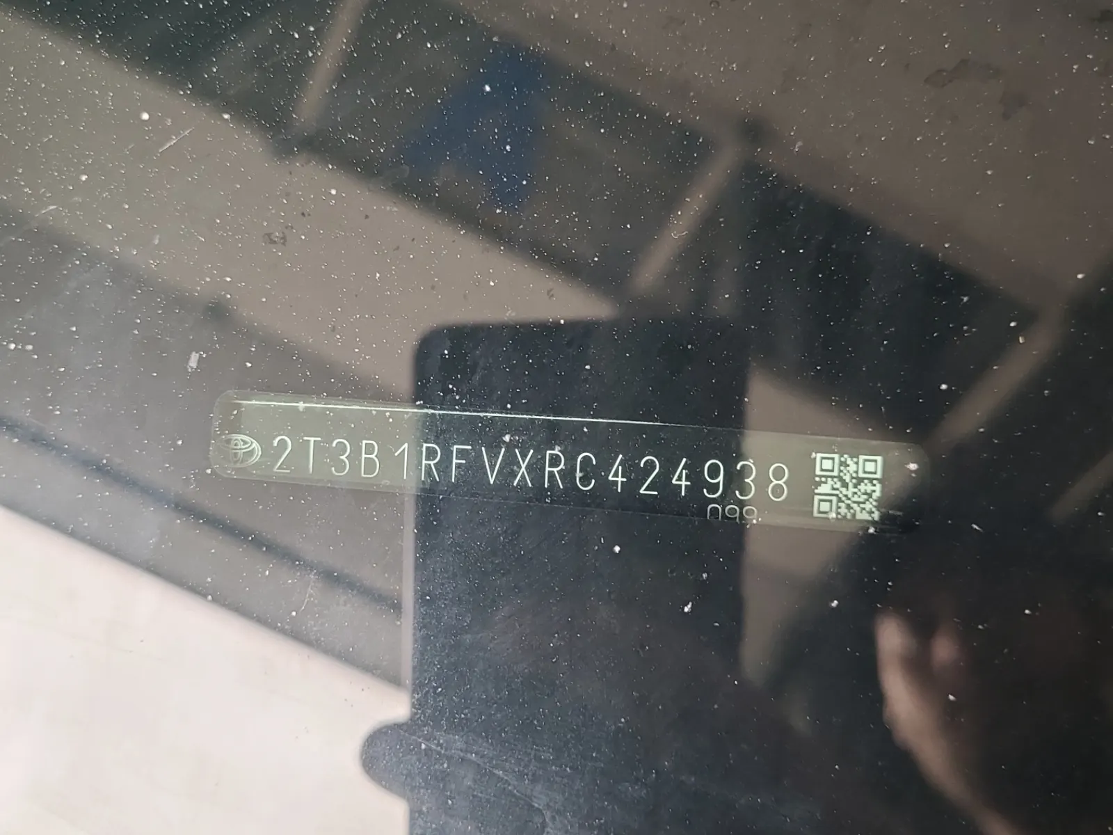 Dash VIN Plate Photo