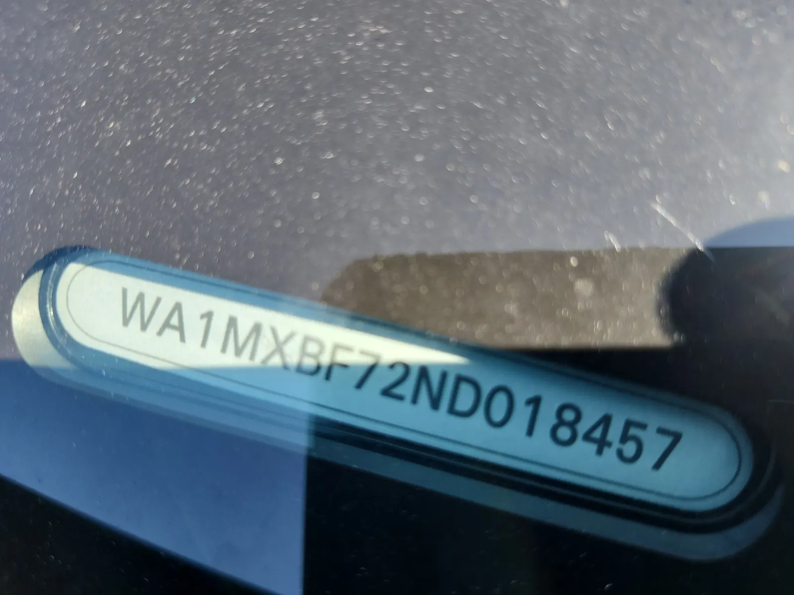 Dash VIN Plate Photo