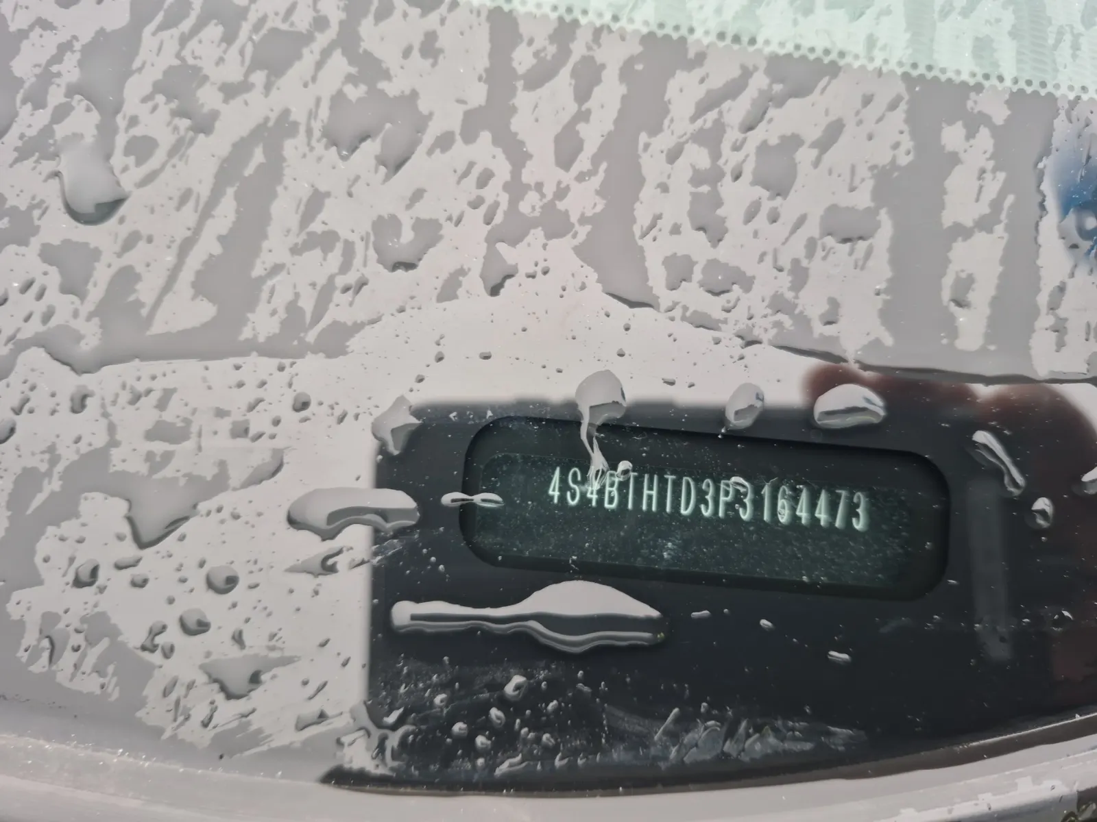 Dash VIN Plate Photo