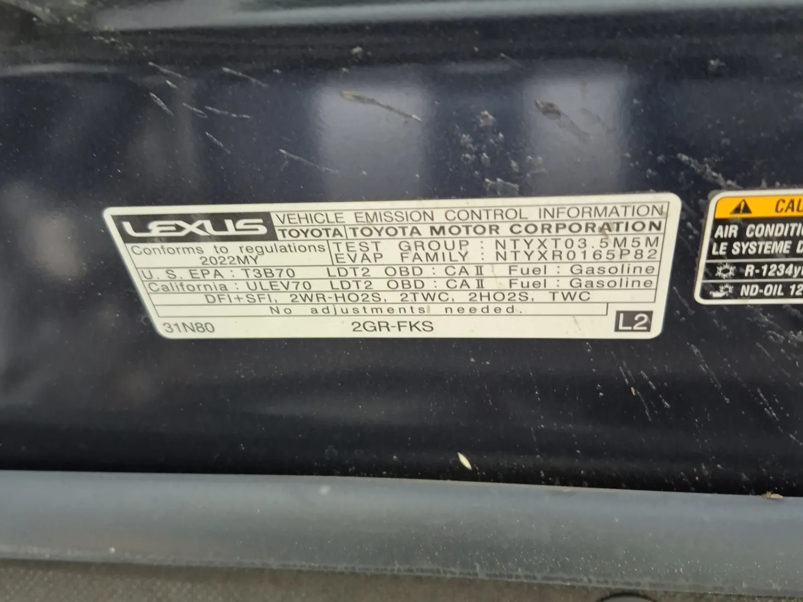 Emission Sticker Photo