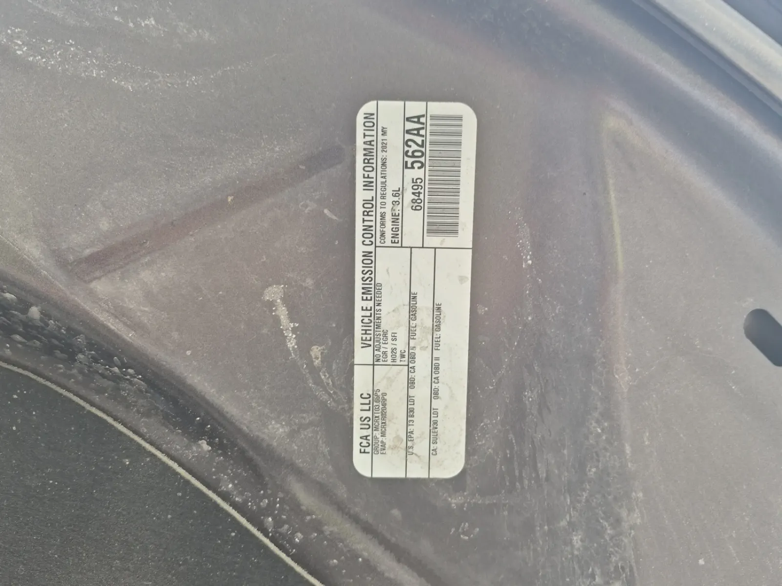 Emission Sticker Photo