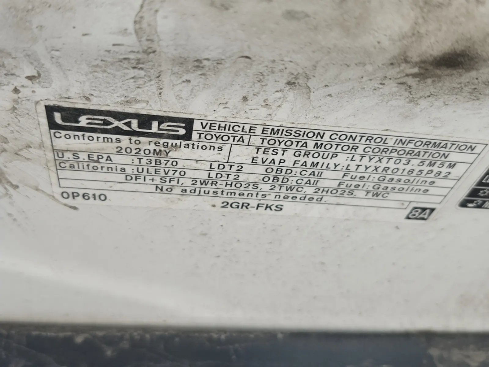 Emission Sticker Photo