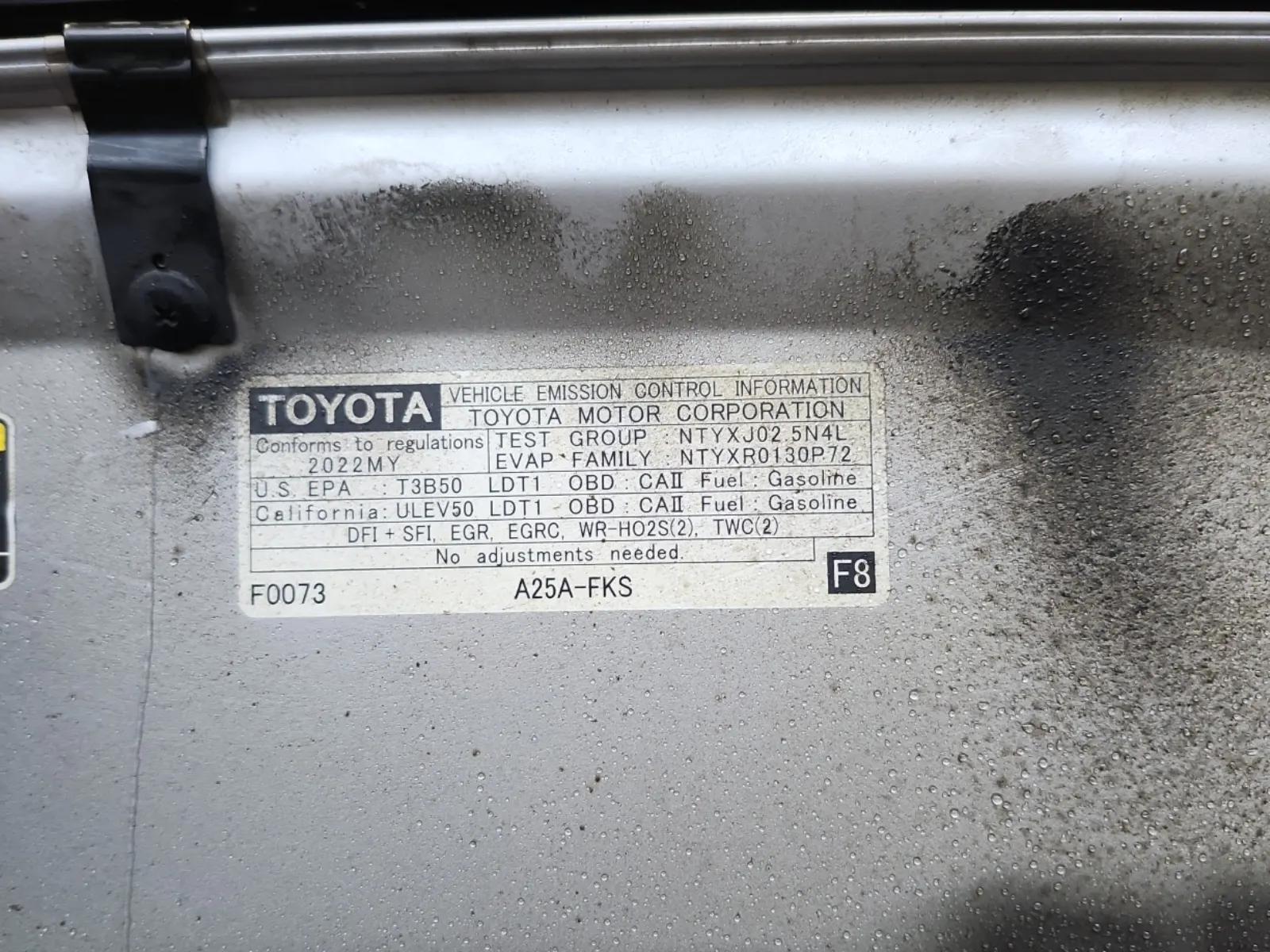 Emission Sticker Photo