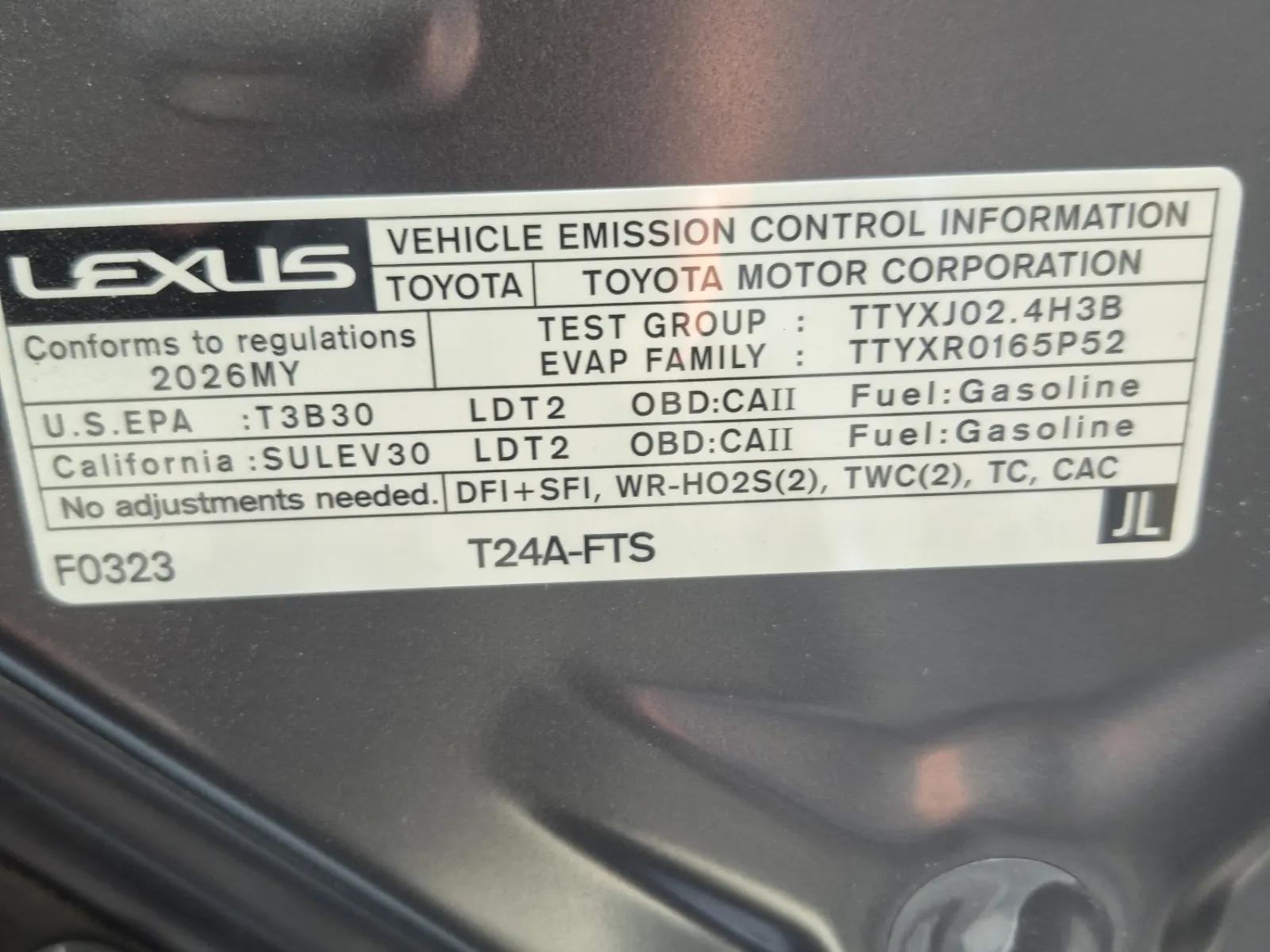 Emission Sticker Photo