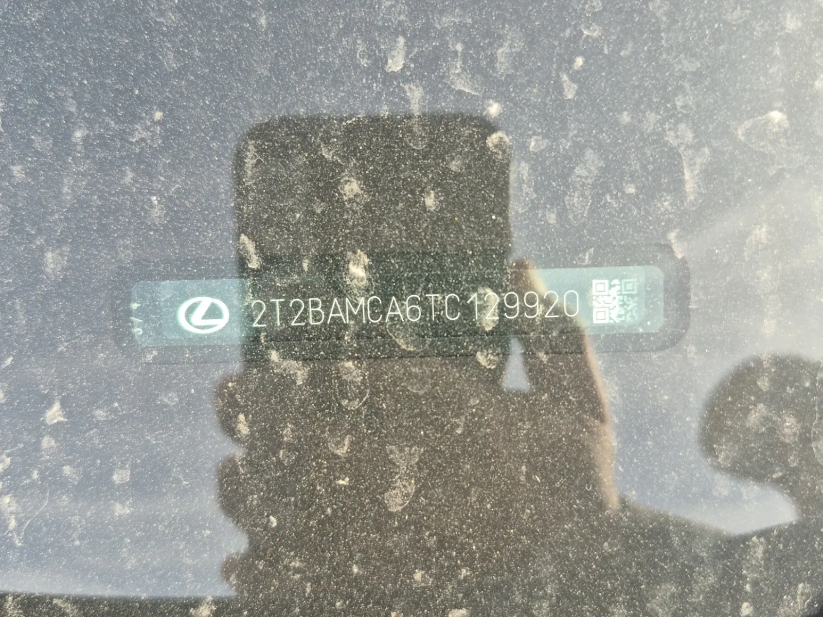 Dash VIN Plate Photo