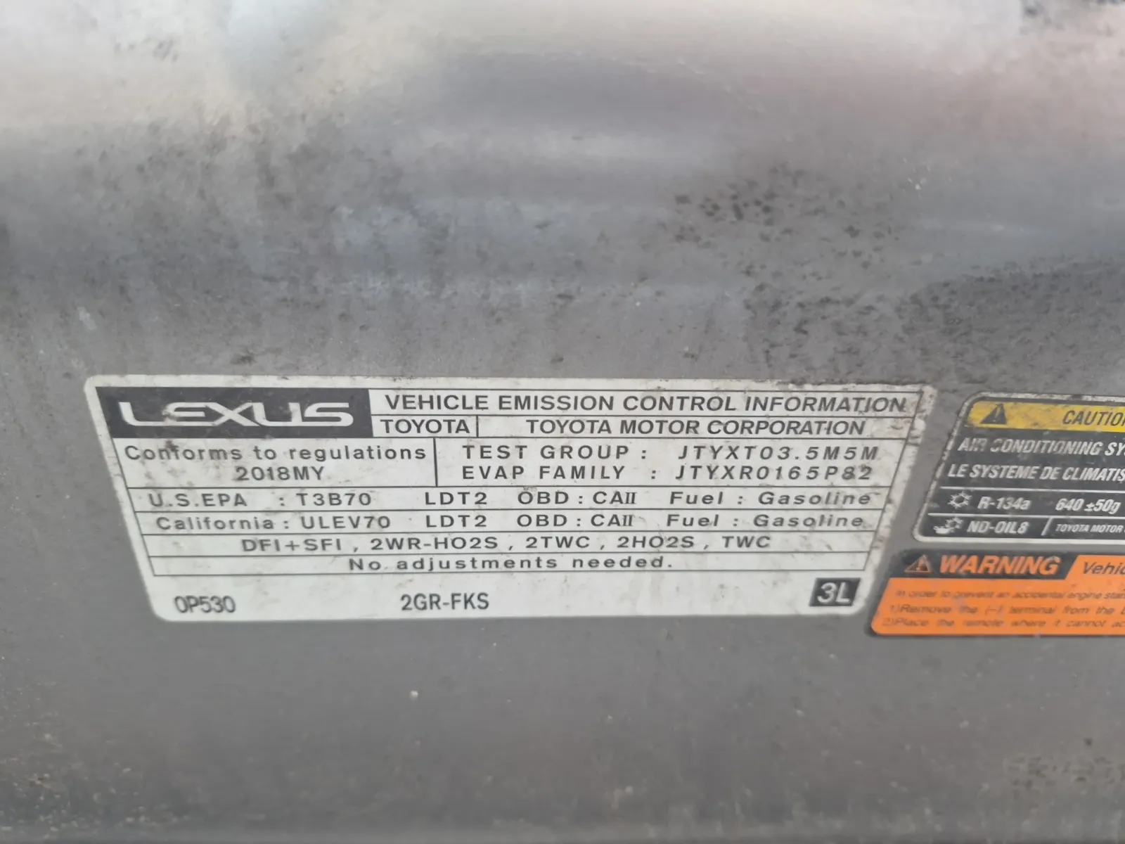 Emission Sticker Photo