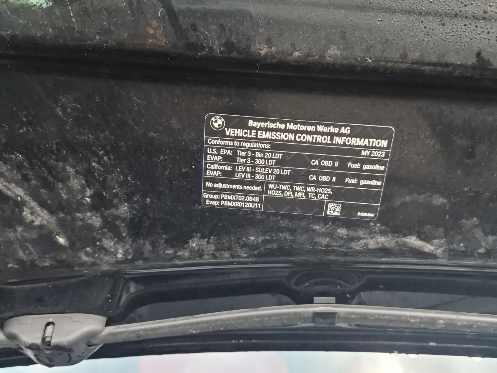 Emission Sticker Photo