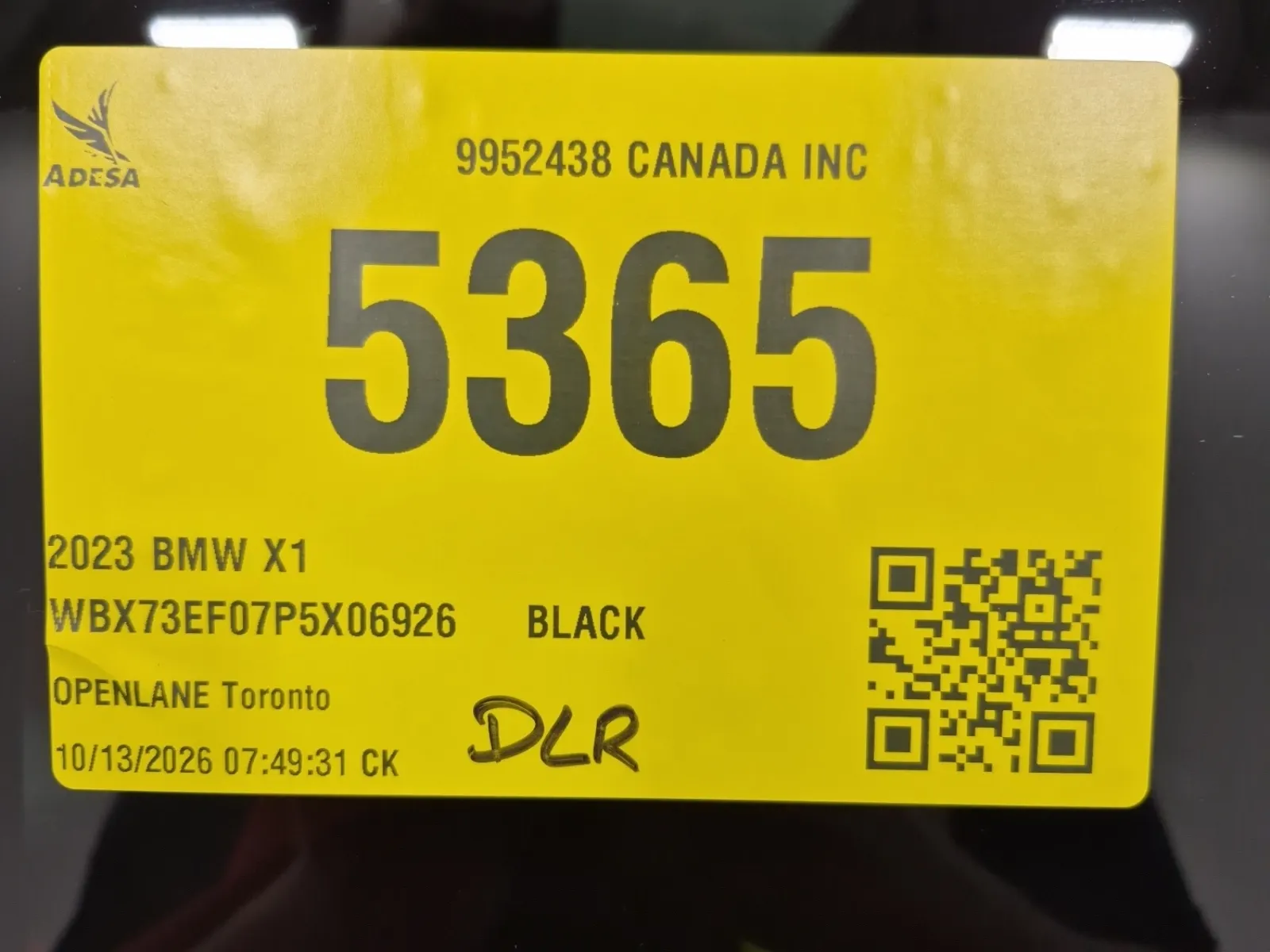 Inventory Label Photo