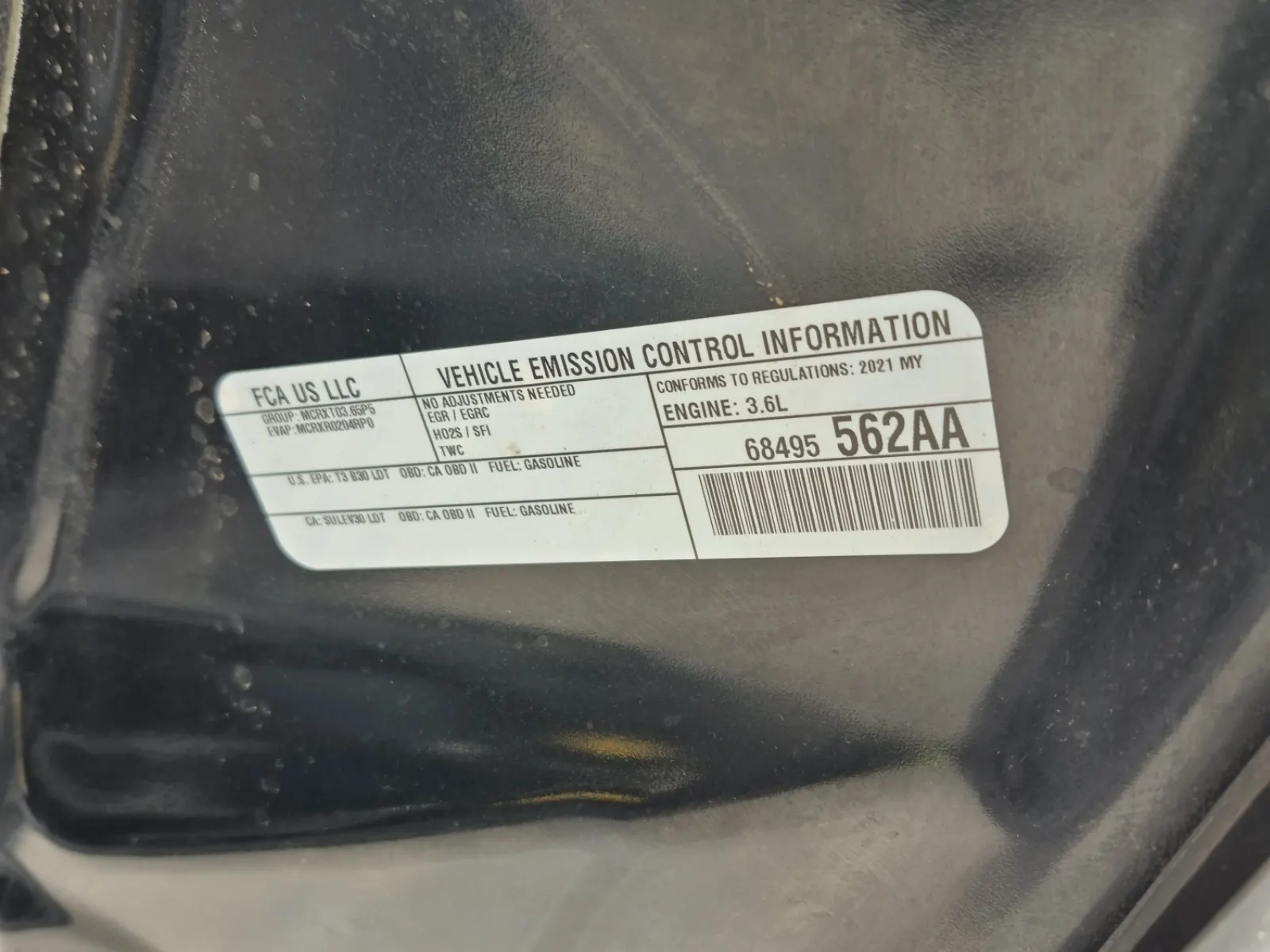 Emission Sticker Photo