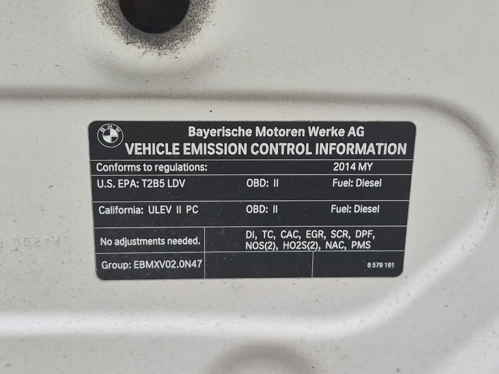 Emission Sticker Photo