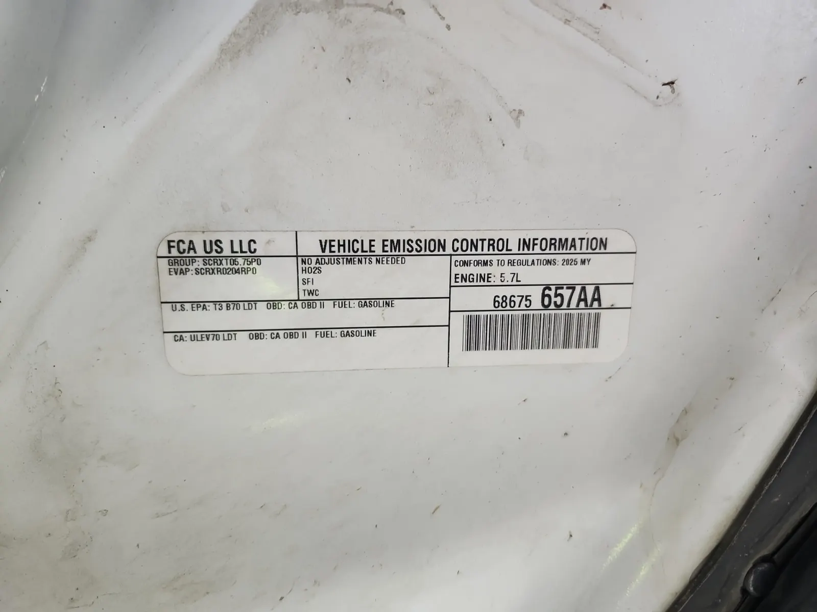 Emission Sticker Photo