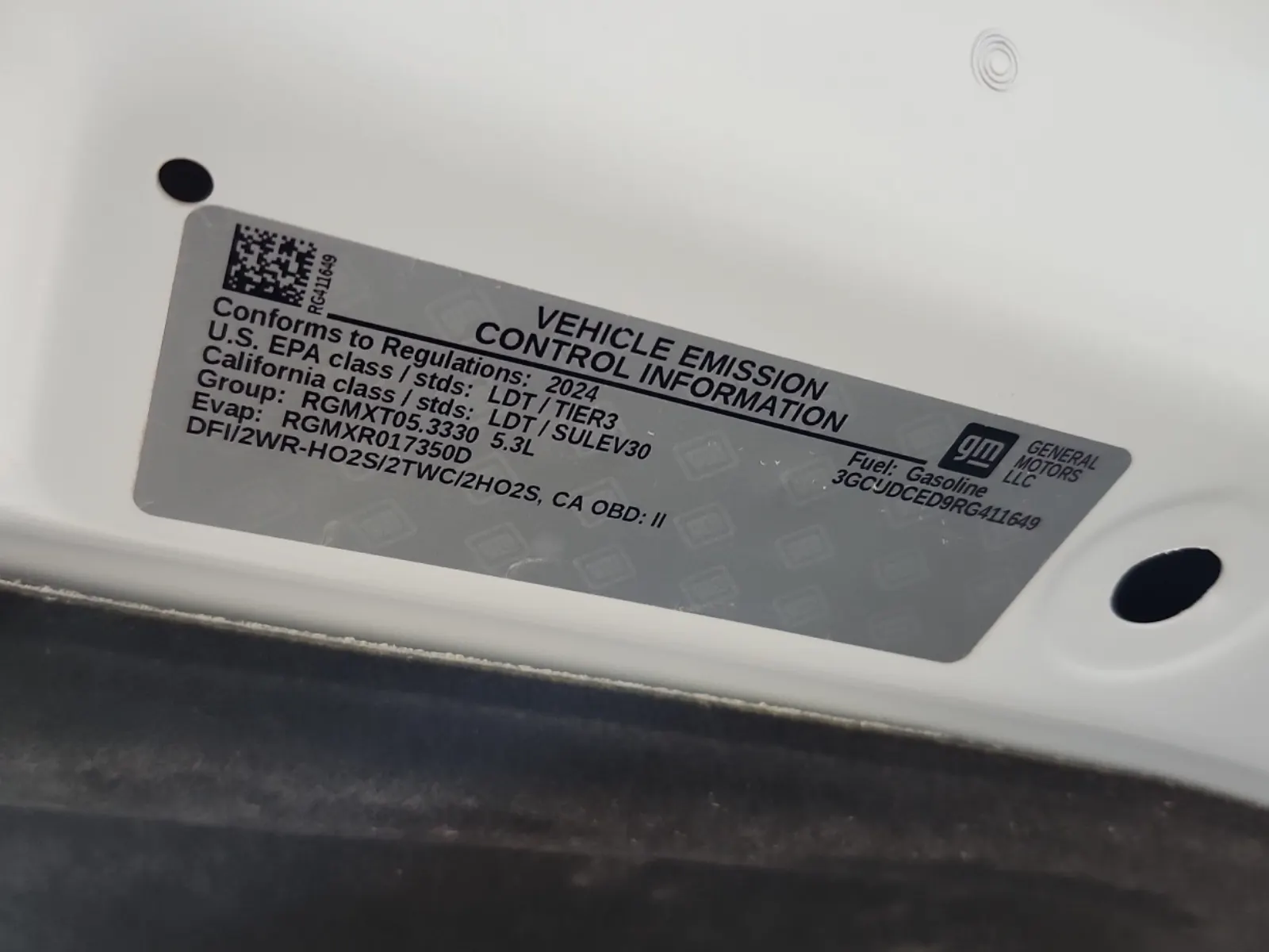 Emission Sticker Photo