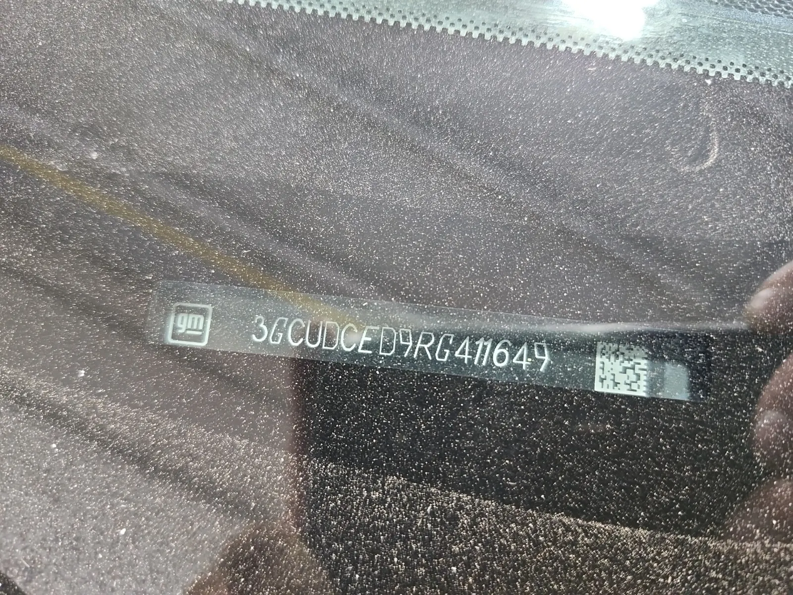 Dash VIN Plate Photo