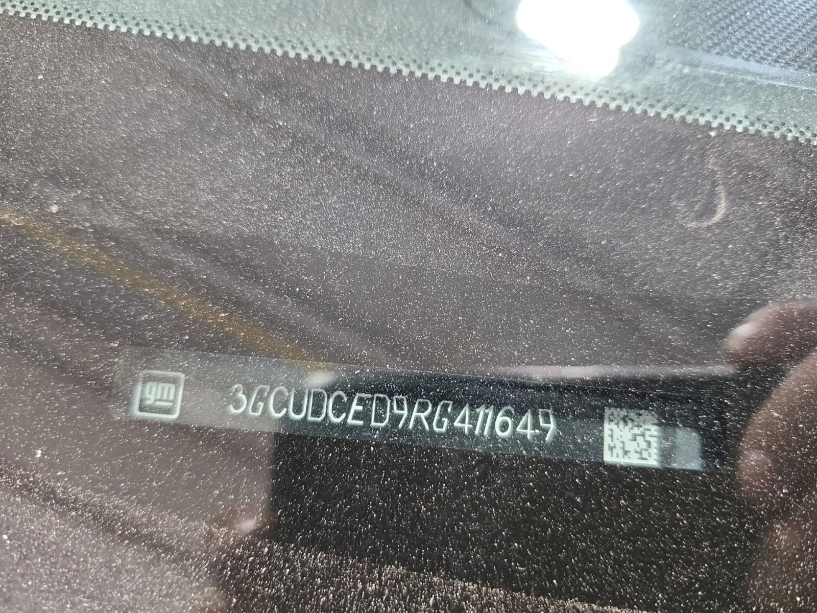 VIN Sticker Photo