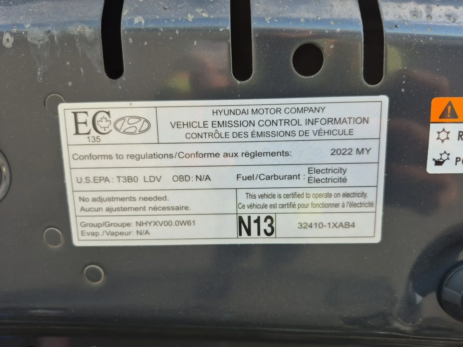 Emission Sticker Photo