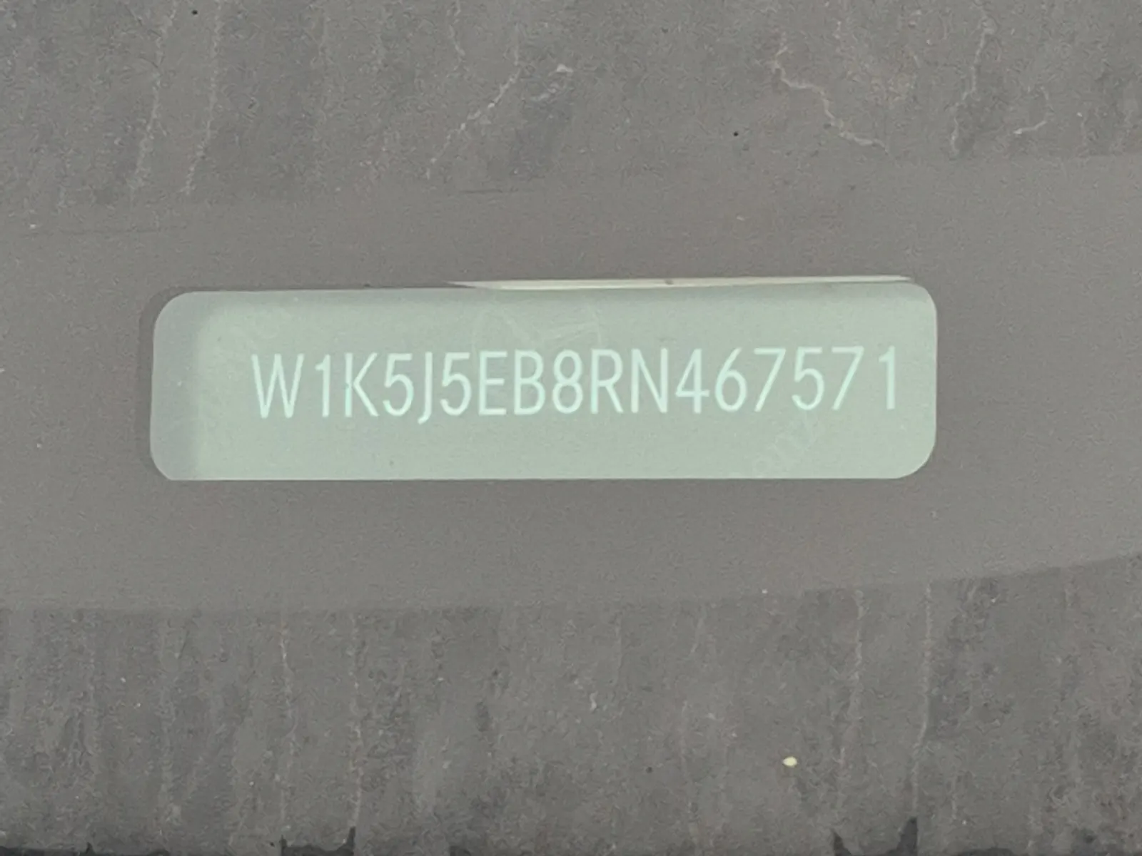 Dash VIN Plate Photo
